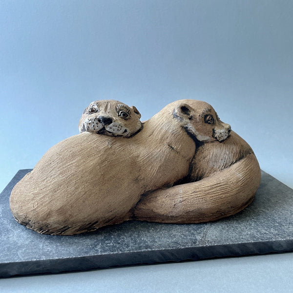 Hilary Audus Pair of Otters 