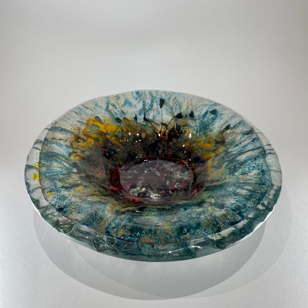 Fused glass bowl by Ewa Wawrzyniak