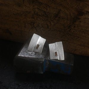 Large square cork studs