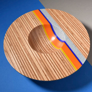 Plywood Corian Flat Top Bowl by Graham Lester