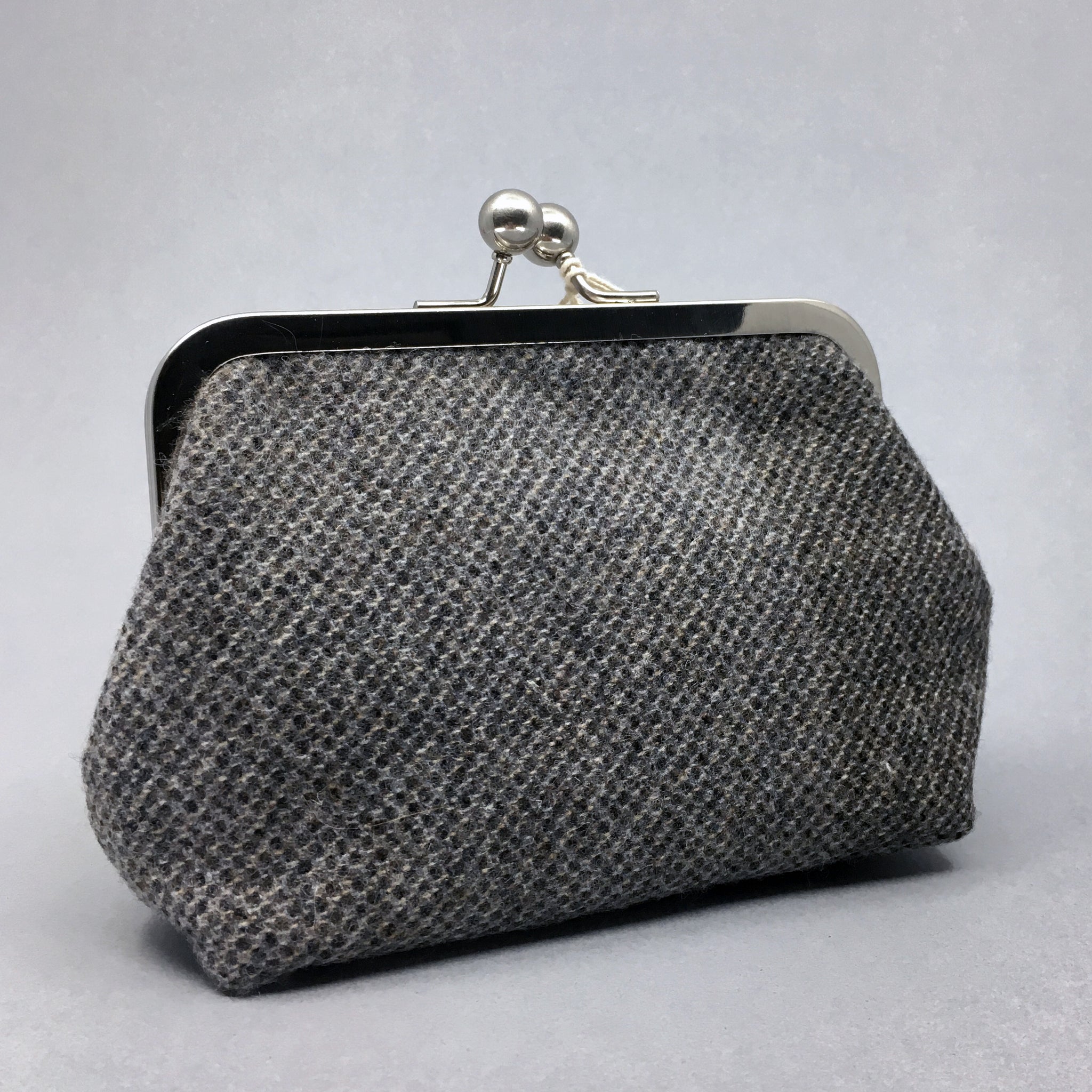 Large tweed/silk Purses