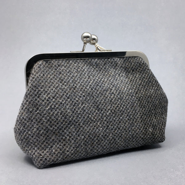 Large tweed/silk Purses