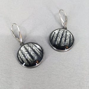 Round Woodland Earrings